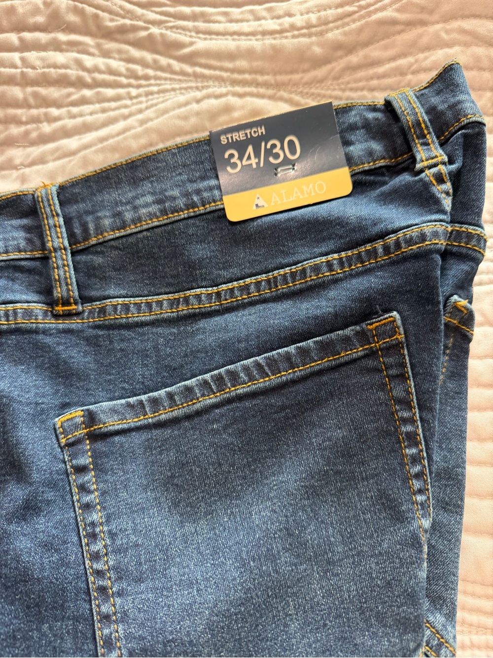 Lamo Men’s Dark Blue Slim Straight Jeans